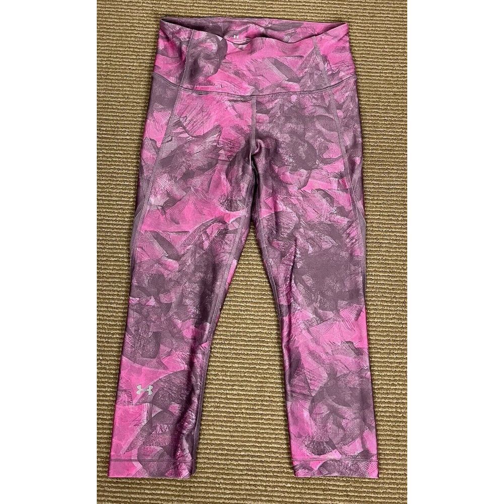 Under Armour Women's Size M Legging Compression Capri Pants Pink